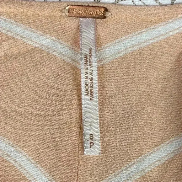 Free‎ People Samifran Long Sleeve Top Peach Size Small - Picture 6 of 7